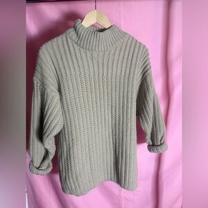 Cozy Chunky Ribbed Knit Sweater Size L